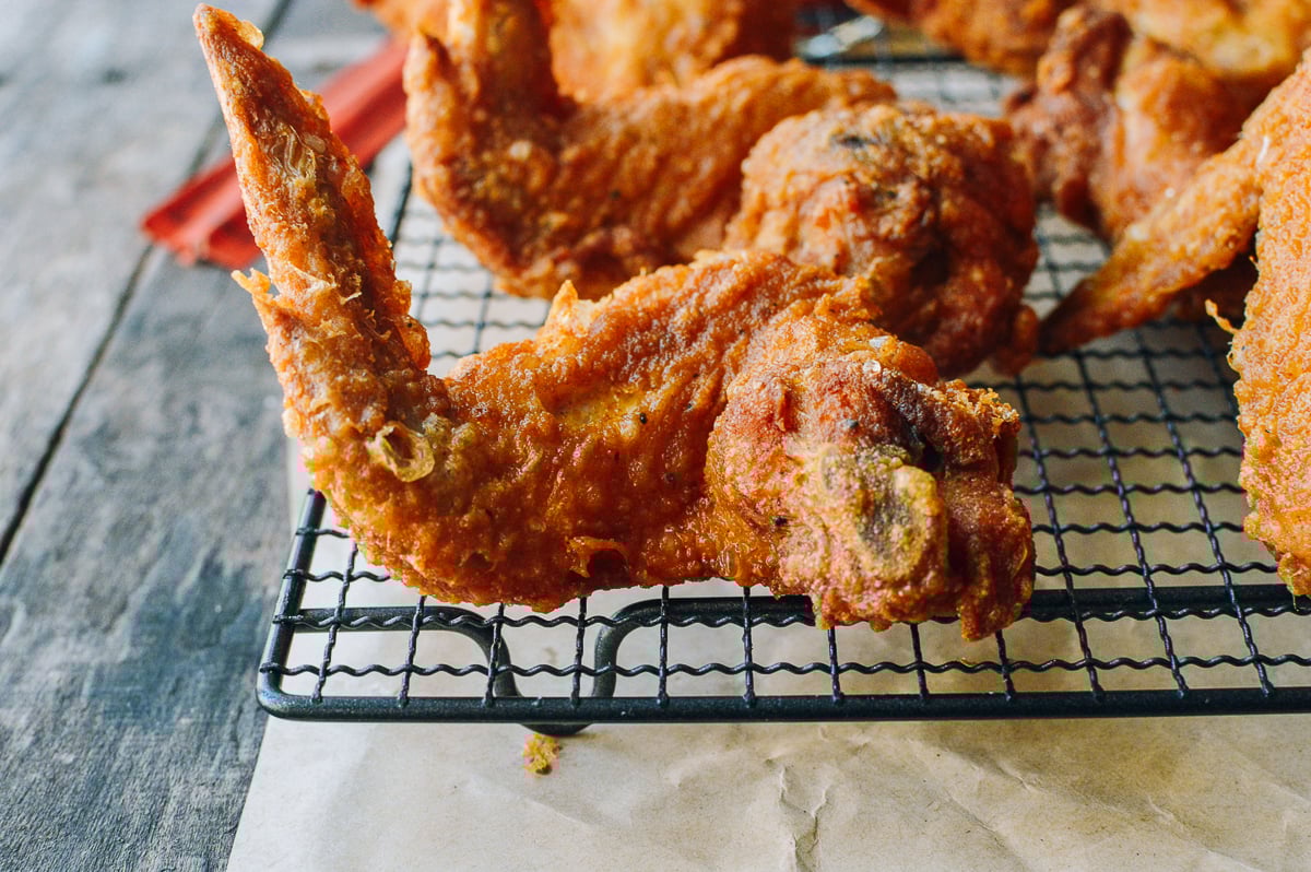 Fried Chicken Wings, Chinese Takeout Style, by thewoksoflife.com