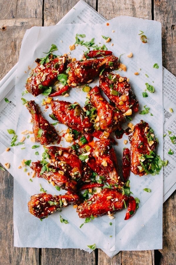 Kung Pao Chicken Wings, by thewoksoflife.com