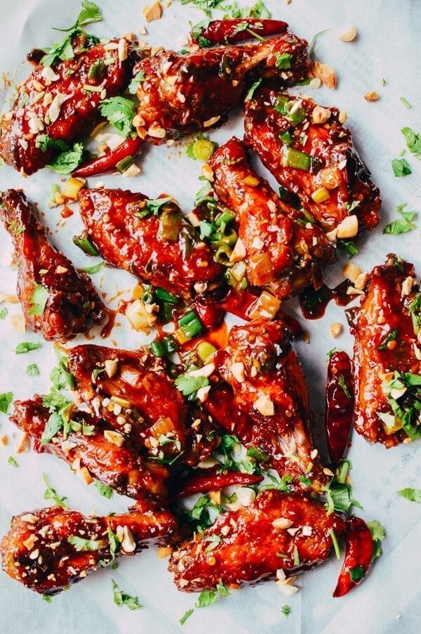 Kung Pao Chicken Wings, by thewoksoflife.com