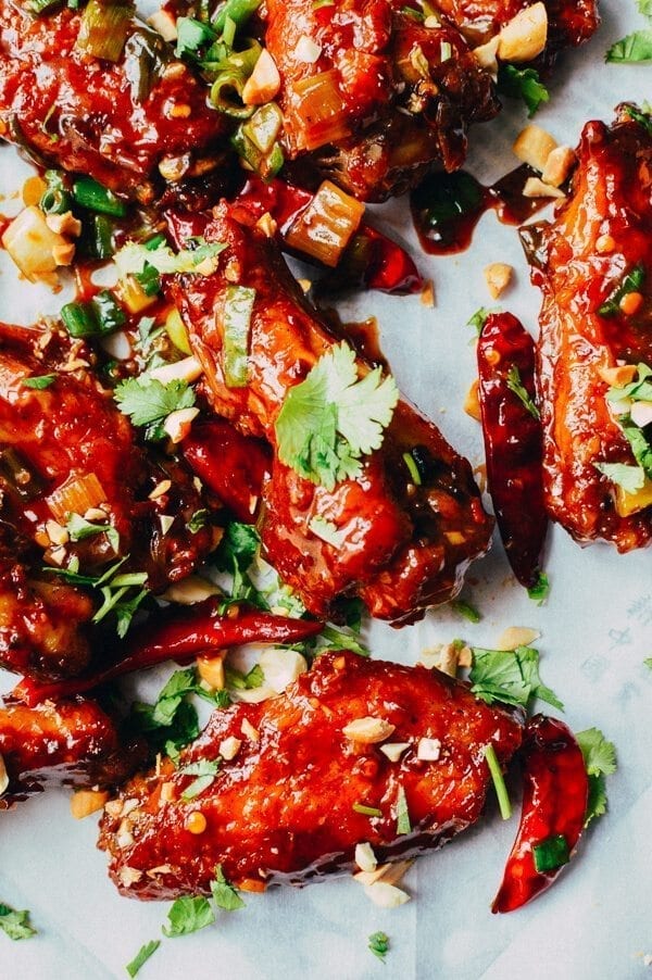 Kung Pao Chicken Wings, by thewoksoflife.com