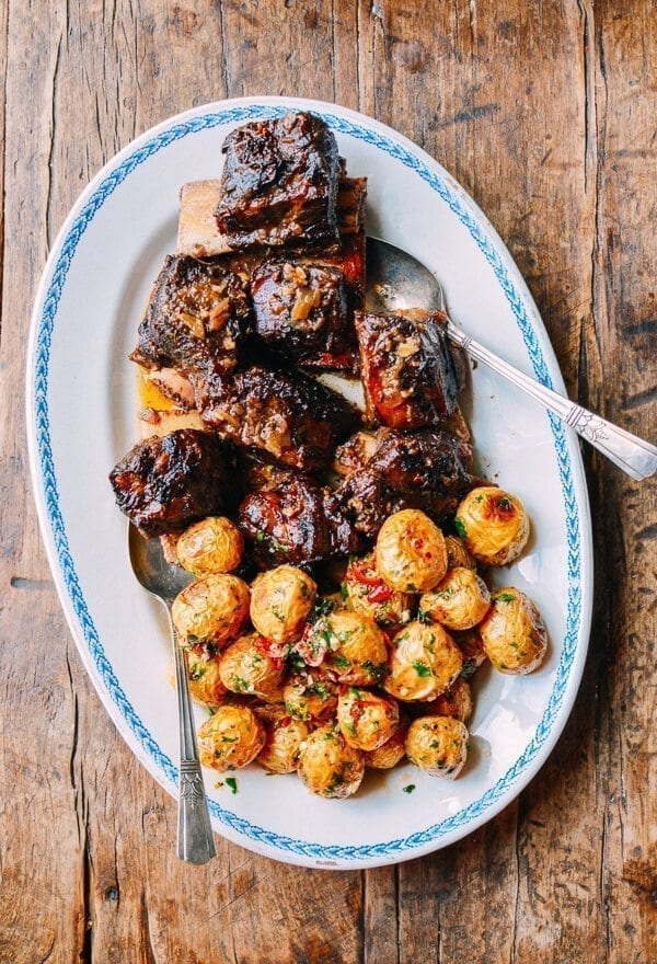 Asian Braised Short Ribs with Chili Lime Potatoes