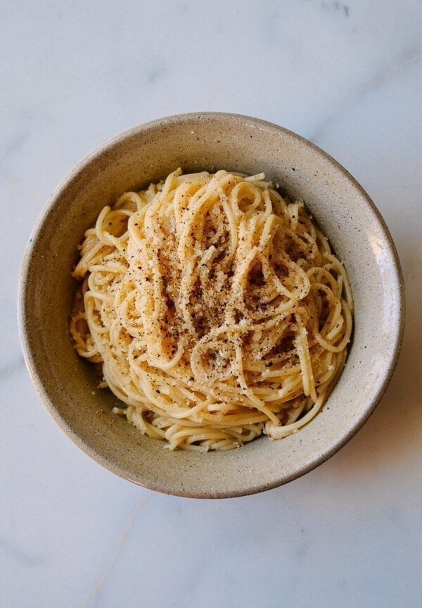 "Spicy Numbing" Cacio e Pepe, by thewoksoflife.com