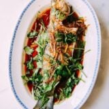 Steamed whole fish Cantonese style