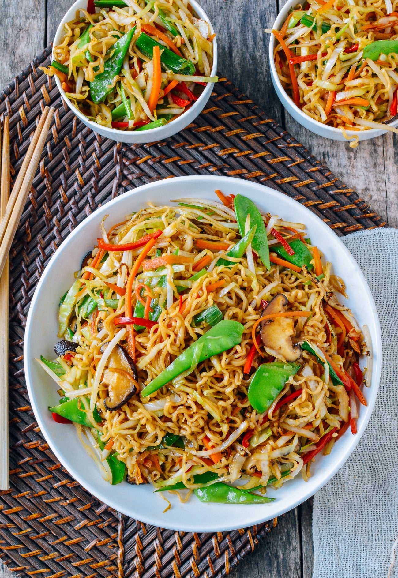vegetable ramen plate
