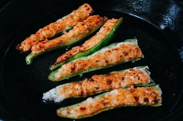 Chinese Stuffed Peppers, by thewoksoflife.com