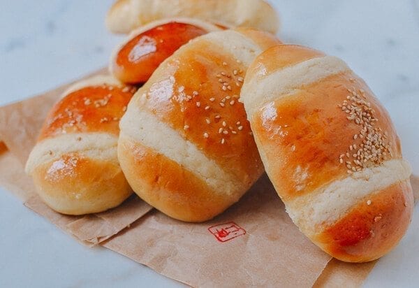 Coconut Buns (Cocktail Buns), by thewoksoflife.com