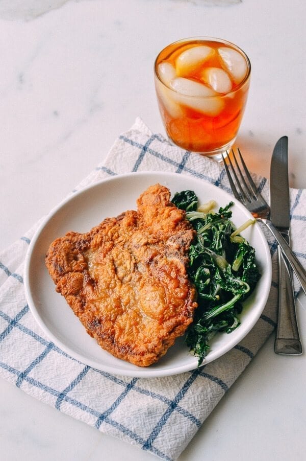 Fried Pork Chops, by thewoksoflife.com