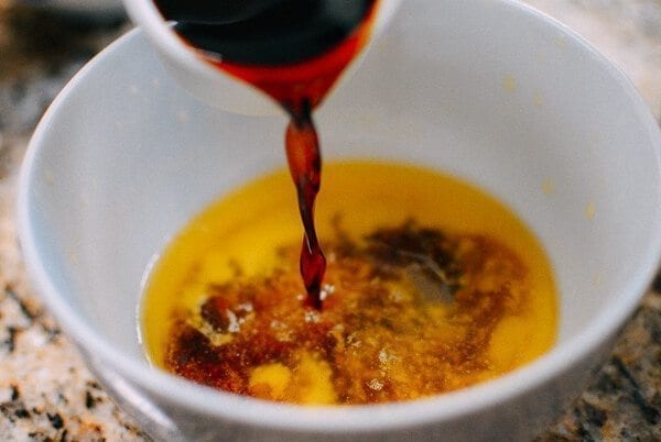 Grilled Ribeye With Soy Butter Glaze, by thewoksoflife.com