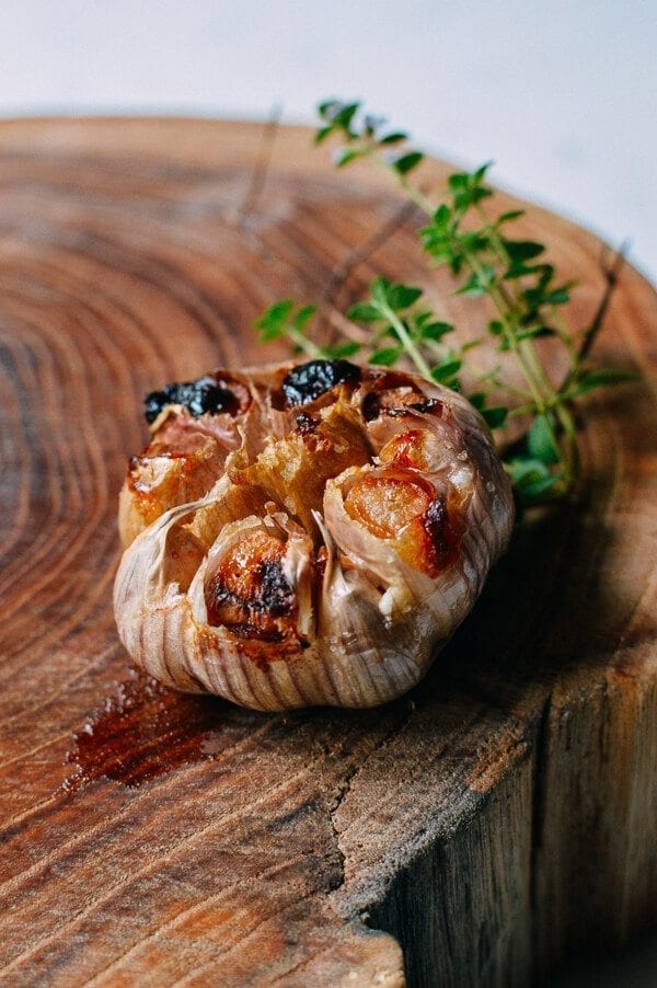 Grilled Ribeye With Soy Butter Glaze, by thewoksoflife.com