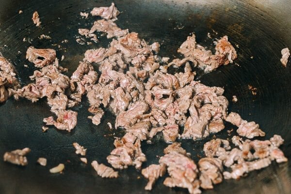 Thai Basil Beef (Pad Gra Prow), by thewoksoflife.com