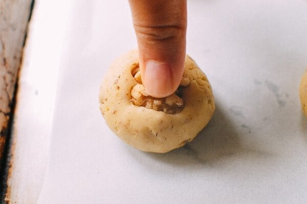 Chinese Walnut Cookies, by thewoksoflife.com