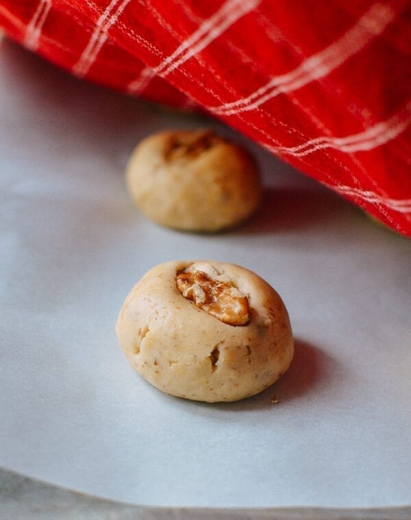 Chinese Walnut Cookies, by thewoksoflife.com