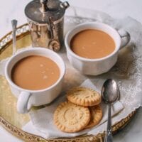 Yuanyang Tea (Hong Kong Style Tea Brewed with Coffee), by thewoksoflife.com