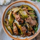 Beef with bitter melon and black bean sauce