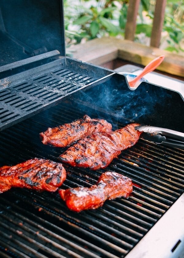 BBQ Char Siu on the Grill, by thewoksoflife.com