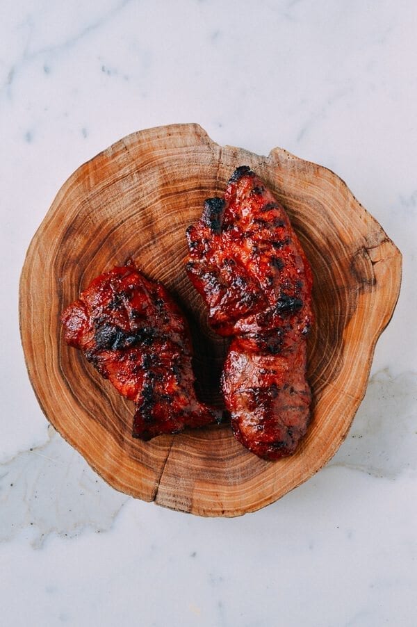 BBQ Char Siu on the Grill, by thewoksoflife.com