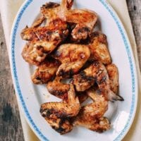 Three-Ingredient Grilled Chicken Wings, by thewoksoflife.com