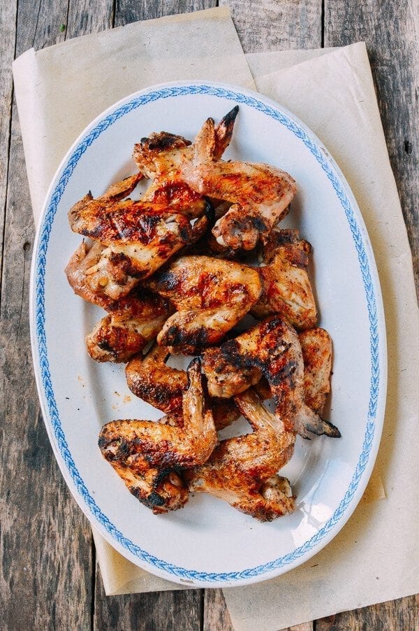 Three-Ingredient Grilled Chicken Wings, by thewoksoflife.com
