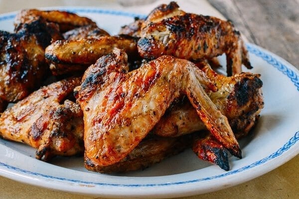 Three-Ingredient Grilled Chicken Wings, by thewoksoflife.com