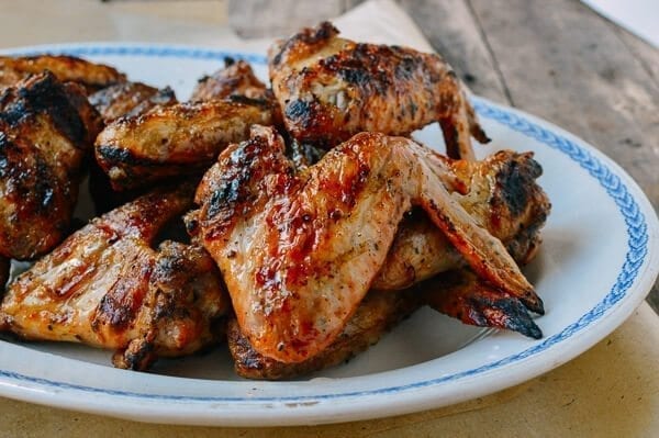Three-Ingredient Grilled Chicken Wings, by thewoksoflife.com