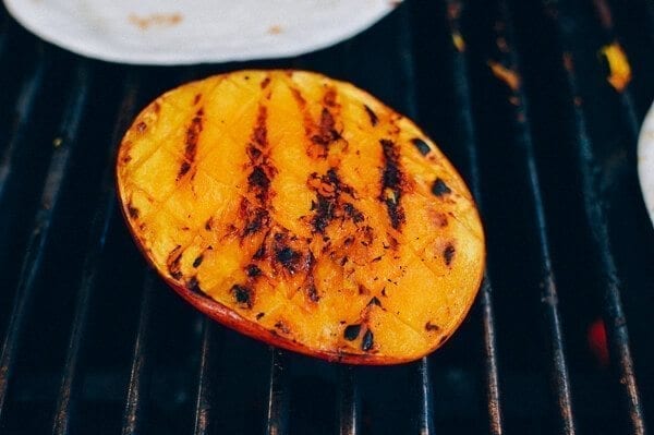 Shrimp Tacos w/ Grilled Mango & Mint Guacamole
