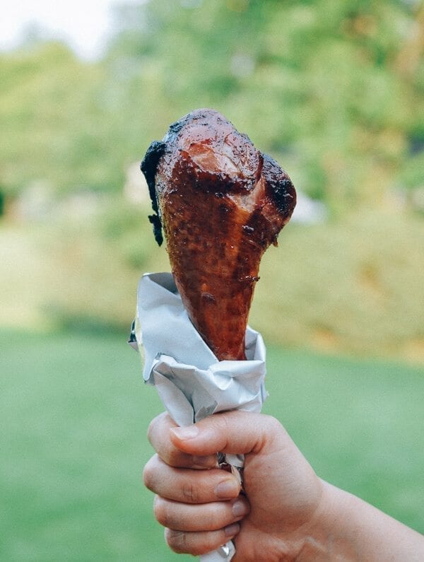 Smoked Turkey Legs, by thewoksoflife.com