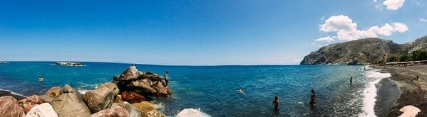 Santorini beach