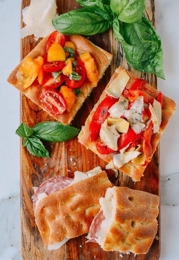 Focaccia, Three Ways, by thewoksoflife.com
