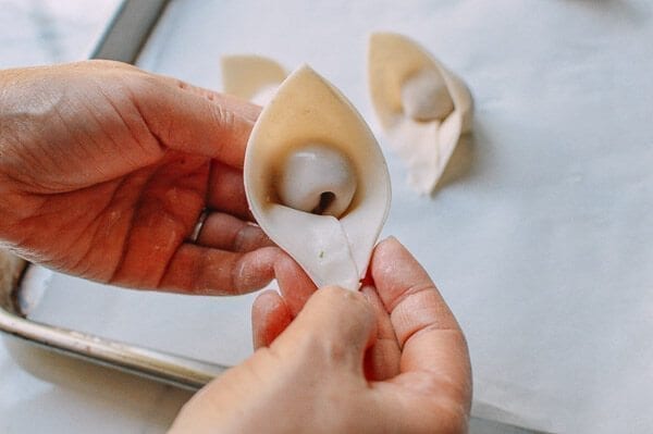 Fried Wontons, by thewoksoflife.com