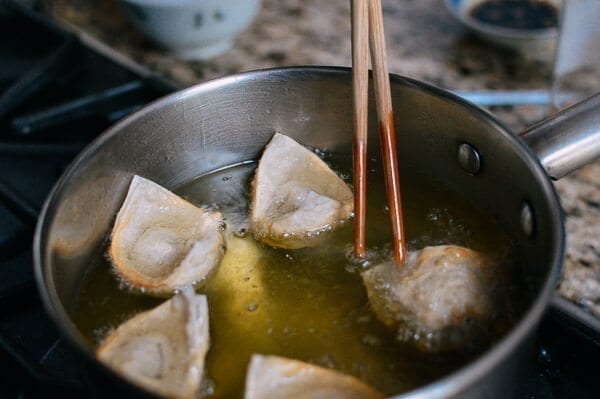 Fried Wontons, by thewoksoflife.com