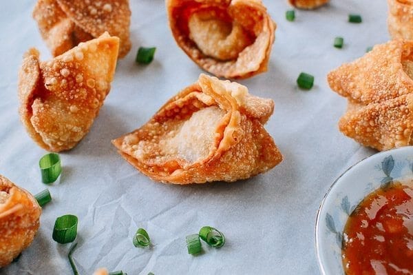 Fried Wontons, by thewoksoflife.com