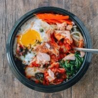 Salmon bibimbap