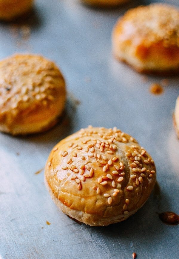 Savory mooncakes, by thewoksoflife.com