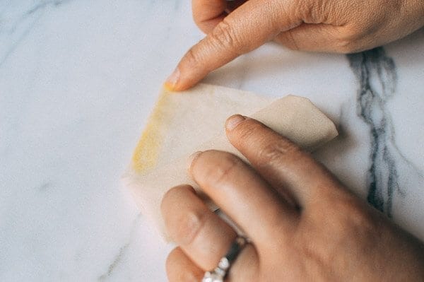 Making Homemade Spring Rolls, by thewoksoflife.com