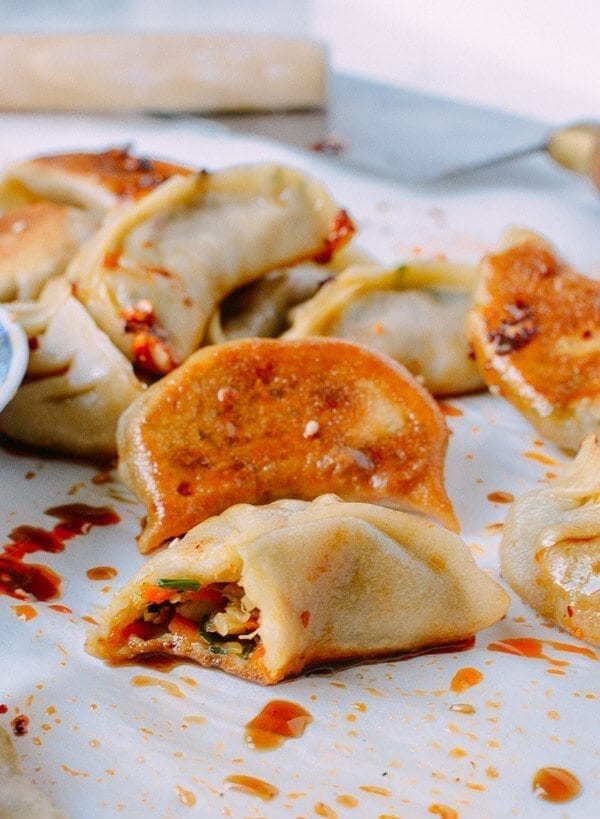 Vegetable Dumplings, by thewoksoflife.com