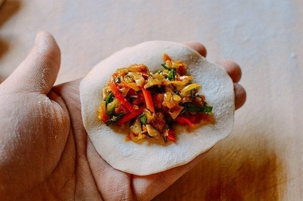 Vegetable Dumplings, by thewoksoflife.com