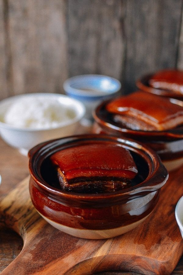 Braised Pork Belly Dong Po Rou, by thewoksoflife.com