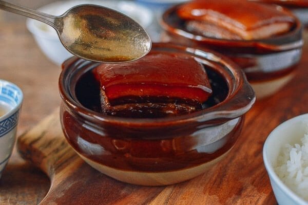 Braised Pork Belly Dong Po Rou, by thewoksoflife.com