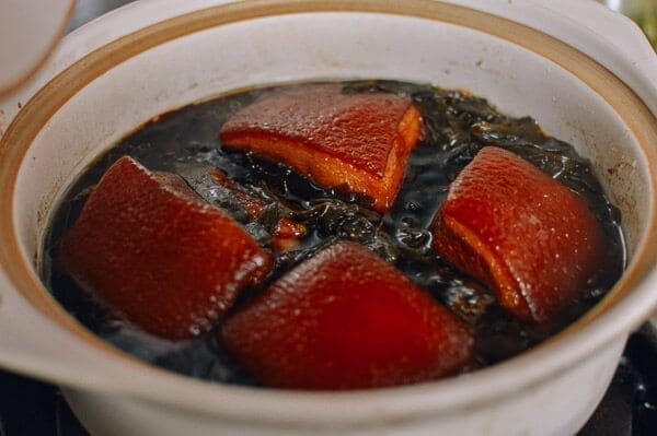 Braised Pork Belly Dong Po Rou, by thewoksoflife.com