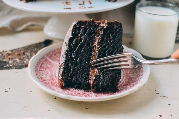 Our Favorite Chocolate Cake Recipe, by thewoksoflife.com