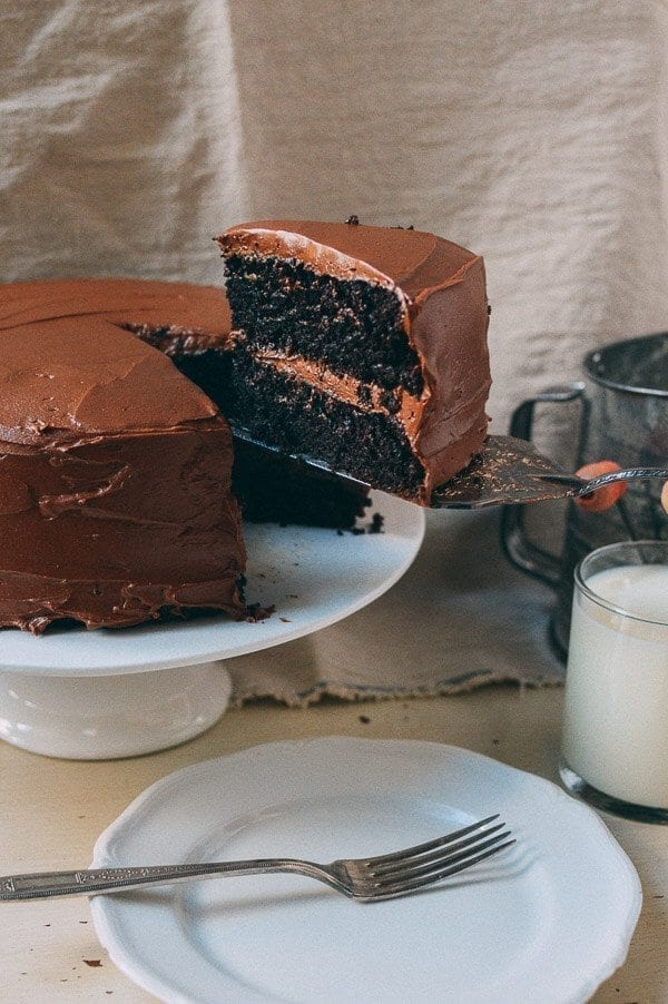 Our Favorite Chocolate Cake Recipe, by thewoksoflife.com