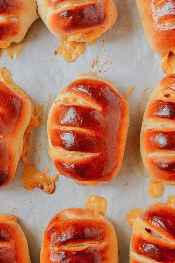 Ham and Cheese Buns, A Chinese Bakery Treat, by thewoksoflife.com