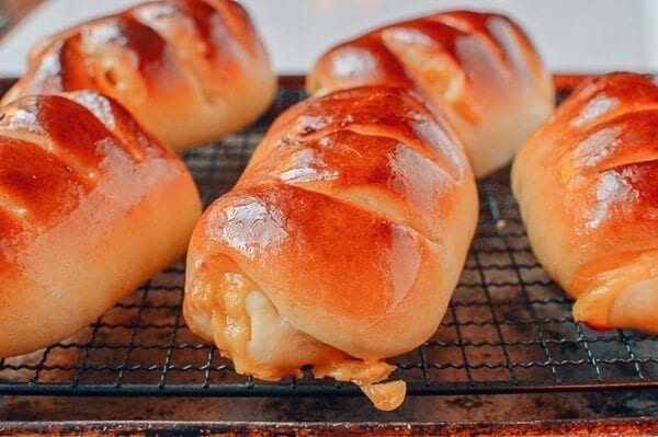 Ham and Cheese Buns, A Chinese Bakery Treat, by thewoksoflife.com