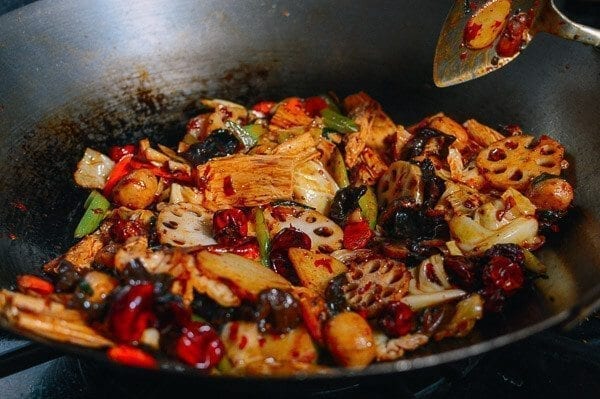 Ma La Xiang Guo (Spicy Numbing Stir-fry Pot), by thewoksoflife.com