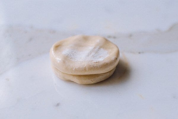 dough discs on top of one another