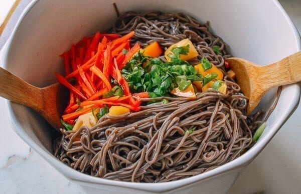 Rainbow Noodle Salad, by thewoksoflife.com