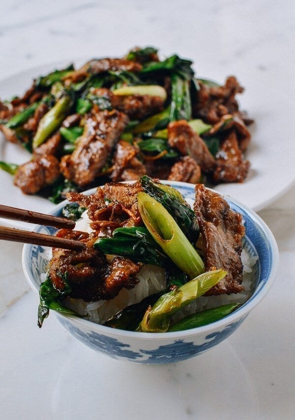 Scallion Beef Stir-fry, by thewoksoflife.com