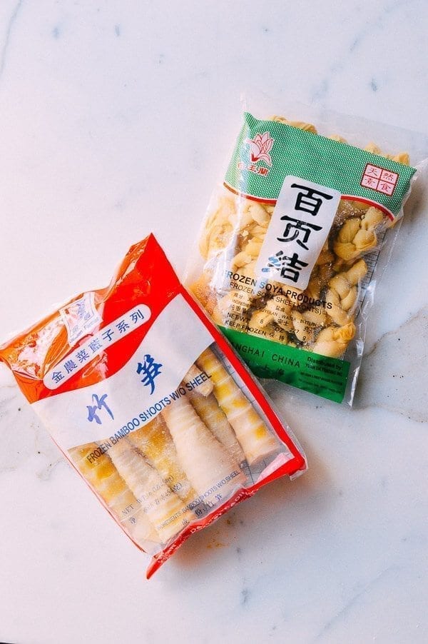 bamboo shoots and tofu knots ingredients