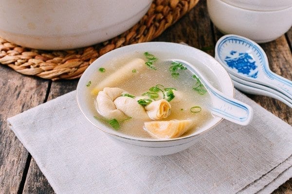 Yan Du Xian Shanghai Pork Soup w/ Bamboo & Tofu, by thewoksoflife.com