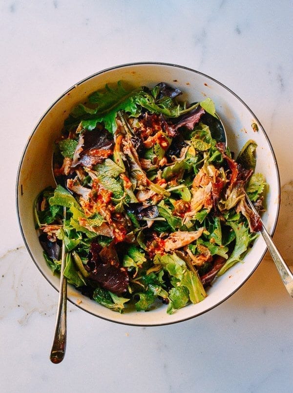 Spicy Chicken Salad, by thewoksoflife.com